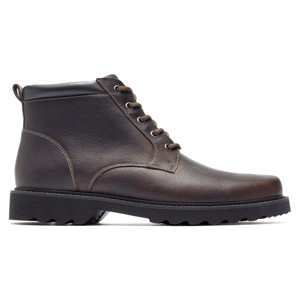 Botine Barbati Rockport Northfield Waterproof Plain Toe Ciocolata - Romania 4789-ZIHQD